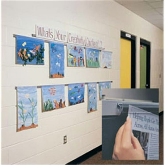 Ghent  12 in. Length - Hold-Up Display Rail - 12 Per Carton