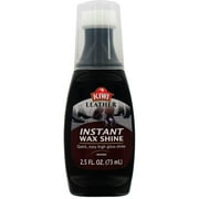 KIWI Instant Leather Wax Shine, Brown 2.50 oz, Pack of 6