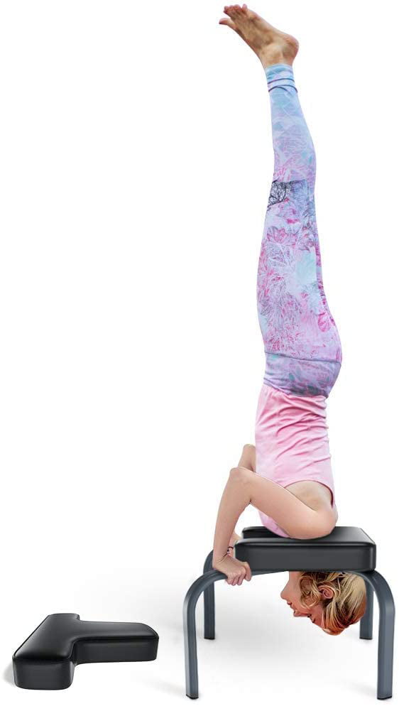 Yoleo Yoga Headstand BenchDouble Protective Inversion ChairSteel