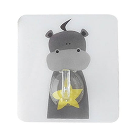 

Clearance! Ttybhh Stickers Animal Hook Traceless Sticky Coat Hook Hanger B