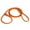 Orange, variant on Soft Leather Round Slip Lead