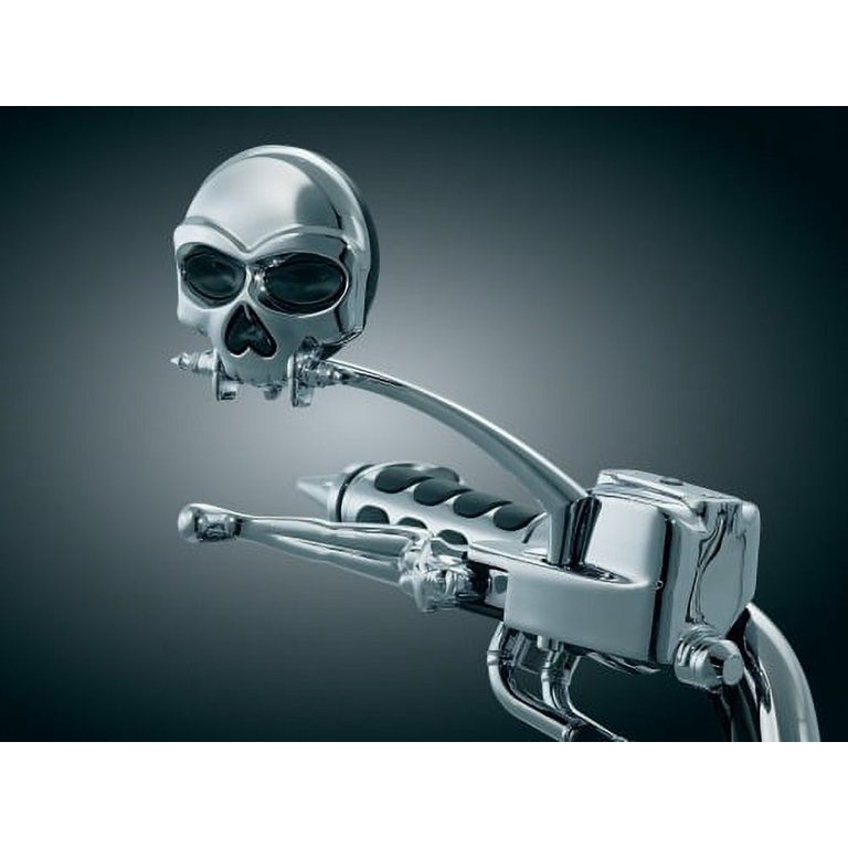 Kuryakyn Zombie Skull Chrome Mirrors (1450) - Walmart.com