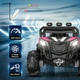 thumbnail image 3 of TOKTOO 24V Powered Ride on UTV, One Seater Kid Car w/ Trunk Storage Space, Remote Control-Pink, 3 of 9