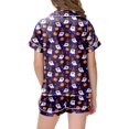 thumbnail image 4 of 4-5 Years Tween Girl Set Halloween Short Sleeve Shorts Sleep Girls Summer Pjs Girls Matching Pajama Sets, 4 of 5