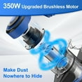thumbnail image 3 of Cordless Vacuum Cleaner,30Kpa 60min Runtime Lightweight Stick Vacuum,8 in1 Self-Standing,Rechargeable Vacuum Cleaners for Pet Hair,Carpet,Hardwood Floor V870(Blue), 3 of 9