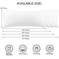 thumbnail image 6 of Unique Bargains Cotton Body Pillowcase Breathable Envelope White 20"x48", 6 of 8
