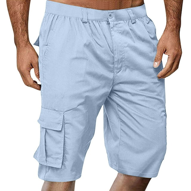 Pantalons Cargo Ajustés pour Hommes Légers Confortables pour Randonnée Extérieure Travail Décontracté Usage Quotidien pour Printemps et Été