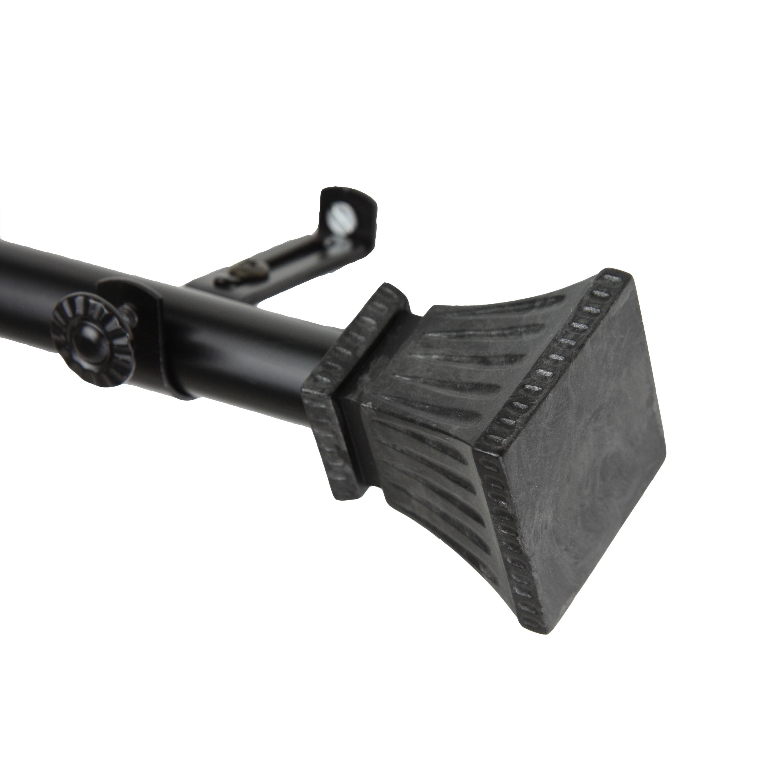 13/16" Dia Adjustable 28-48" Amara Curtain Rod in Black