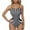 White, variant on Spaghetti Strap Swimsuits for Women One Piece Swimwear Sleeveless Tummy-Control Bathing Suit Fitness Blue, XXL