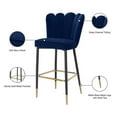 thumbnail image 3 of Meridian Furniture Lily Navy Velvet Stool (Set of 2), 3 of 4