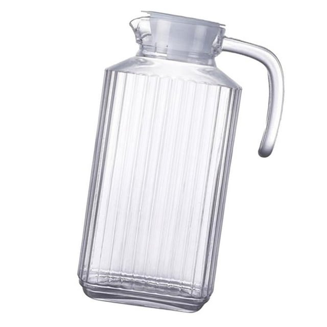 Jarra de agua, jarra para agua caliente/fría, té helado, jugo, bebida, tetera a rayas de 1800 ml Hervidor rayado 1800ml