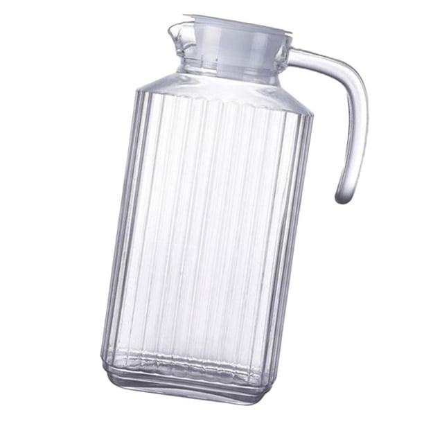 Jarras de agua, zumo, tapa, fiesta, té helado, zumo de naranja, leche, tetera a rayas, 1800 ml Hervidor rayado 1800ml