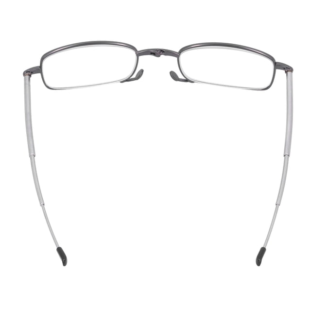 Luz azul presbitópica Bloqueo de Lentes de Lectura de Moda Fueras Presbitópicos Plegables de Ancianos+250 Gris Cuadrado
