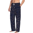 thumbnail image 2 of Balery Navy Dark Blue print Men's Pajama Pants,Ultra Lightweight Pjs,Lounge Pant-X-Large, 2 of 9