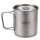 thumbnail image 2 of Tazas de titanio Copa de titanio ultraligera portátil para acampar al aire libre Tapa de agua de campo de campo , con manillable 300ml / 350ml / 450ml / 550ml / 650ml / 750ml, 2 of 7