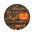 thumbnail image 3 of Round Placemats Set of 6 Heat Resistant Washable Kitchen Table Decorations 15.4in Halloween Grocery, 3 of 7