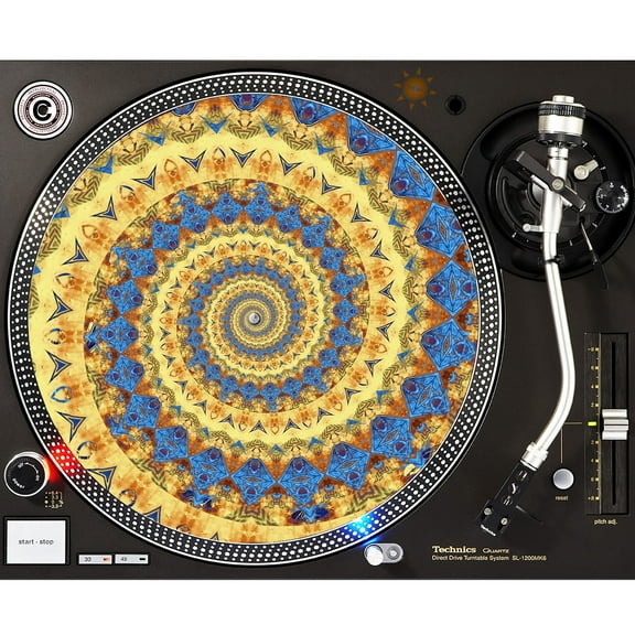 KuzmarK™ 12" DJ Turntable Slipmat - Southwest Spiral
