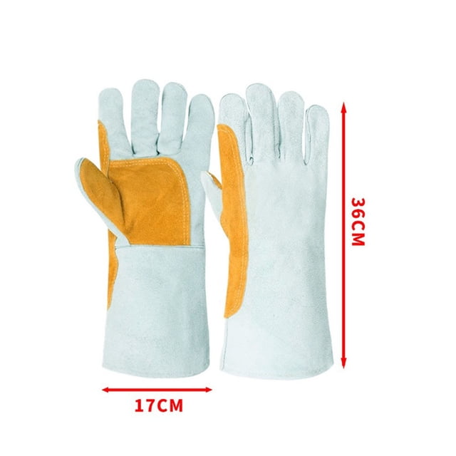 BTOER Premium Leather Welding Gloves for Maximum Protection in Hot Environments