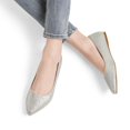 thumbnail image 5 of Zapatos DREAM PAIRS Flats Plateados con Punta y Slip On Talla 9.5, 5 of 5