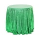 thumbnail image 1 of XmhyTop-A Mantel circular de poliéster de 120 x 120 cm para mesa de postres, 1 pieza, color verde, 1 of 4