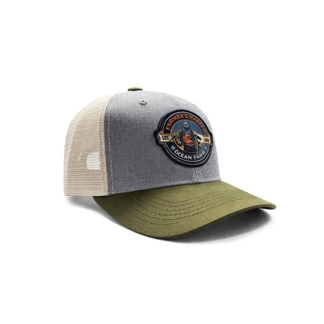KNITE Gorra Farmer Fisher naranja Trucker Hombre Ajustable Pesca Oceano Estilo
