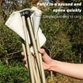 thumbnail image 3 of Yimiti Portable Outdoor Folding Stool: A Lightweight, Quick-To-Setup Chair For Everyone--White Large, 3 of 9