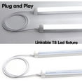 thumbnail image 4 of 4FT 1.2 Meter T5 T8 Tube Light Fixture LED Linkable Cords, Double end Connector Cable, Power Extension Wire for LED Integrated Single Fixture, Shop Light, Garage Light, Under Cabinet Light, Pack of 4, 4 of 7