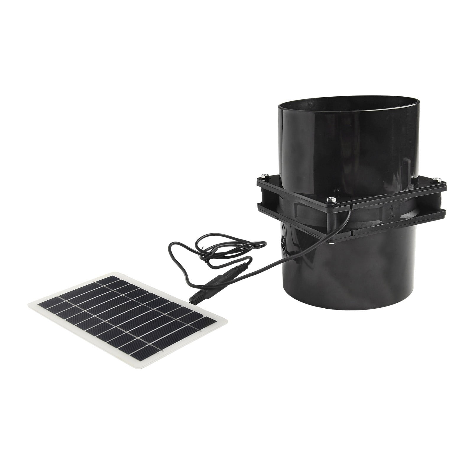 Solar Power Fan 10W 12V Solar Power Exhaust Fan For Pipe Ventilation Pet House Solar Power Fan Utilizes A 10W 12V Solar Panel