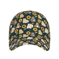 thumbnail image 2 of Daiia Bear Sunflower print Baseball Cap Men Women Golf Dad Hat Adjustable Original Classic Low Profile Hat Unconstructed Plain Cap, 2 of 9
