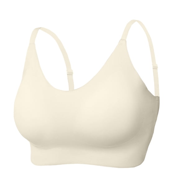 MEICHEN Jelly Bras for Women Plus Size Wireless Bra Deep V Full Supportive Older Back Coverage Bralette Summer Fall Fashion Essentials Clothes