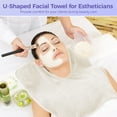 thumbnail image 3 of 12Pcs U-Shaped Facial Towels Split Design, Soft Esthetician Towel, Facial Stem Massage Cleansing Towel, Coral Fleece Face Cloth for Beauty Salons, Skin Care, SPA Centers, 3 of 6