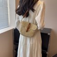thumbnail image 3 of Bolsos Cruzados para Mujer Bolso Playa Tejido Paja A La Bolso Bohemio (Beige), 3 of 9