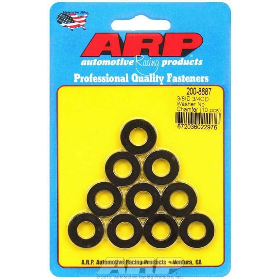 ARP Special Purpose Flat Washer 3/8" ID Chromoly 10 pc P/N 200-8687