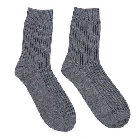 

Men s Socks High-Top Solid Color Ribbed Knit Warmth Non-Slip Comfortable Breathable Stockings