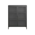 thumbnail image 2 of Benzion 39.96-inch Black Two Door Metal Storage Cabinet with Clear Doors, 2 of 2