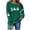 Army Green, variant on Yxbdin Crew Neck Sweatshirts Women Graphic Halloween Sweatshirt Funny Ghost Print Fall Pullover Casual Long Sleeve Tops Holiday Daily Wear