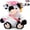 Pink, variant on 10 Inch Graduation Season Cow Plush Stuffed Animal Cow with Hat, Diploma and Sash, Graduation Gift Decoration for Friend Relatives Party(Yellow)