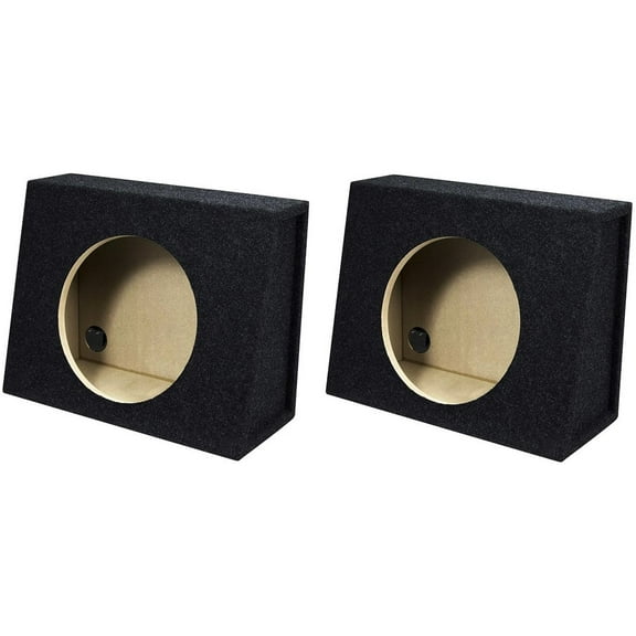 2 Absolute SAG10 Angle Single 10" Subwoofer Enclosure Truck Box