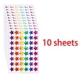 thumbnail image 1 of 3-45sheet Reward Stickers for Children Colorful Star Heart Dot Behavior Chart Scrapbook Sticker Student Teacher Supplies, 1 of 1