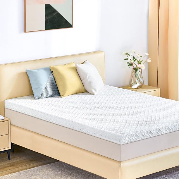 2inch gelinfused viscoelastic foam mattress topper, ventilated