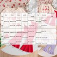 thumbnail image 3 of TOWED22 Toddler Clothes For Baby Girls Cute Graphic Print Long Sleeve Sweatshirt Pants Girls Warm Fall Winter Outfits Set,Red,24M, 3 of 4