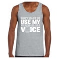 thumbnail image 1 of Awkward Styles Men's Volleyball Dad Voice Sporty Father`s Graphic Tank Tops Gift for Dad, 1 of 4