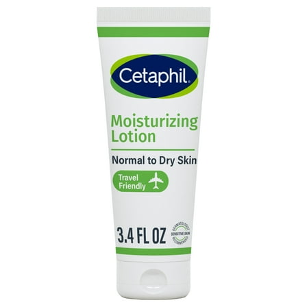 Cetaphil Moisturizing Lotion for Normal to Dry Skin, Hydrating Fragrance Free, 3.4 fl oz