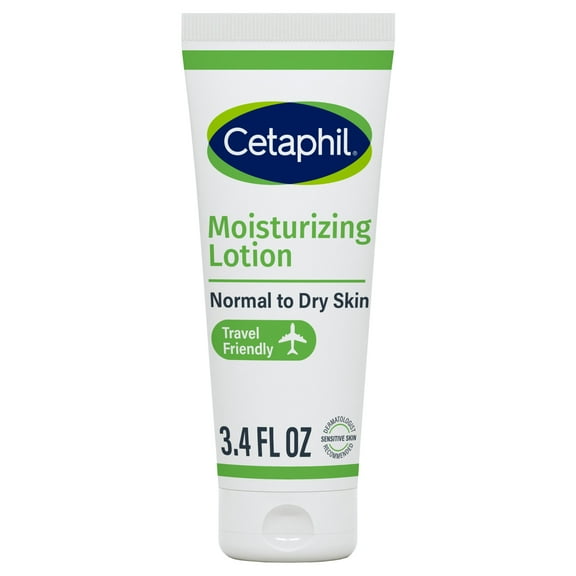 Cetaphil Moisturizing Lotion for Normal to Dry Skin, Hydrating Fragrance Free, 3.4 fl oz