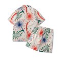 thumbnail image 3 of Camisa hawaiana de manga corta con cuello levantado para playa para hombre, camisas informales de verano estampadas, traje Pompotops oipoqjl35304, 3 of 8
