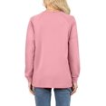 thumbnail image 4 of Aiyino Womens Sweatshirts Casual Loose T Shirts Crewneck Long Sleeve Pullover Tunic Tops, 4 of 6