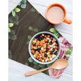 thumbnail image 3 of Spring Pink Roses Kitchen Dish Towels for Drying Dishes Set of 2, Pastoral Eucalyptus Leaves Brown Wooden Waffle Weave Microfiber Hand Tea Bathroom Towels Quick Dry & Absorbent Towel 12x12, 3 of 7