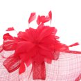 thumbnail image 4 of Señora de s mujeres nupcial Fascinator Cóctel Sombreros s Diadema Rojo Zulema Tocado de Gatsby de los años 20, 4 of 8