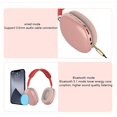 thumbnail image 2 of Auriculares Bluetooth 5.0, Auriculares inalámbricos supraaurales, para consola de juegos Ps4, computadora (blanco), 2 of 5
