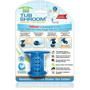 TubShroom TSBLU454 The Revolutionary Tub Drain Protector Hair Catcher/Strainer/Snare, Blue